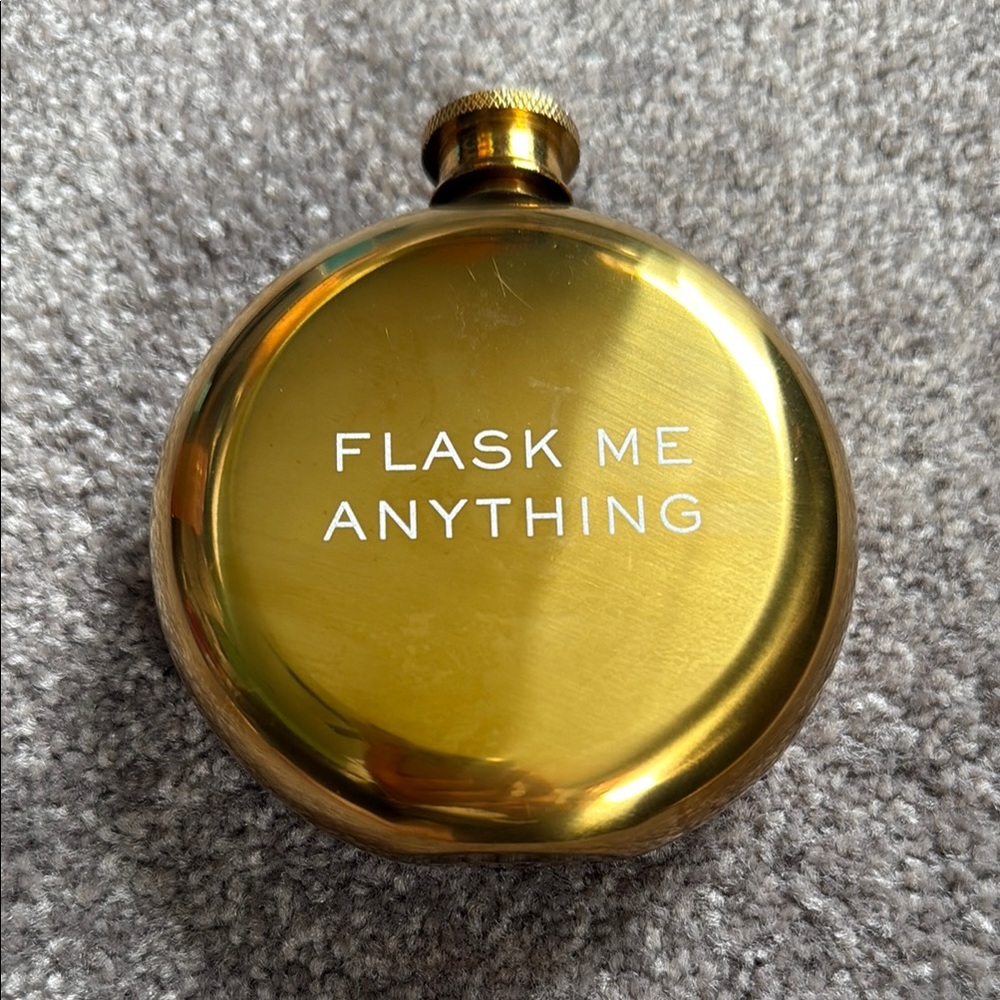 Madewell Shiny Gold Flask